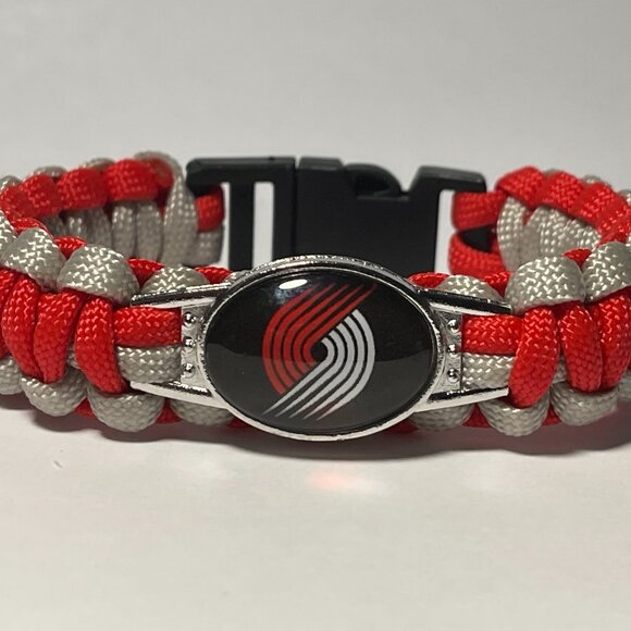 Portland Trail Blazers NBA Paracord Bracelet NEW - Picture 1 of 2